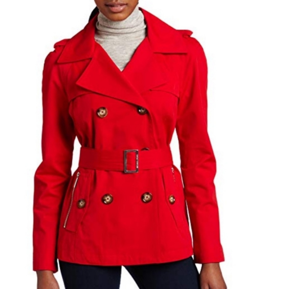 Michael Michael Kors Red Trench Size XS